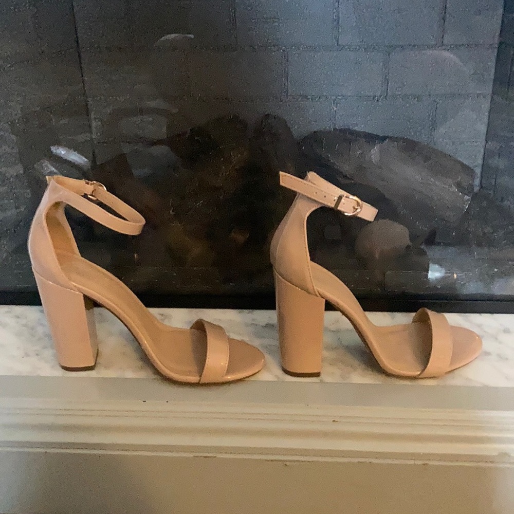 COPY - Charlotte Russe beige block heels